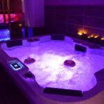 Jacuzzi et porte-gobelets